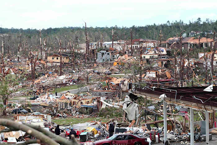 Tornado damage, April 27, 2011